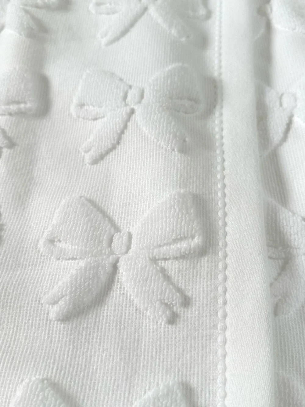 Caro Home White Bow Towel Wrap Bath Spa Shower Cotton Coquette Cottagecore NWT